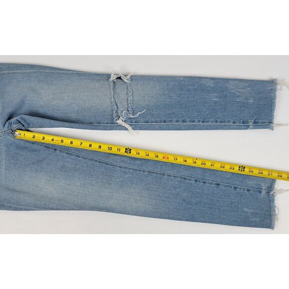 Alexander Wang Womens 24 Distressed‎ Denim Jeans Light Indigo Fade Blue Wang 001 - Picture 11 of 12